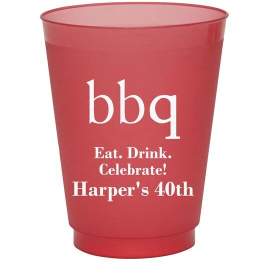 Big Word BBQ Colored Shatterproof Cups